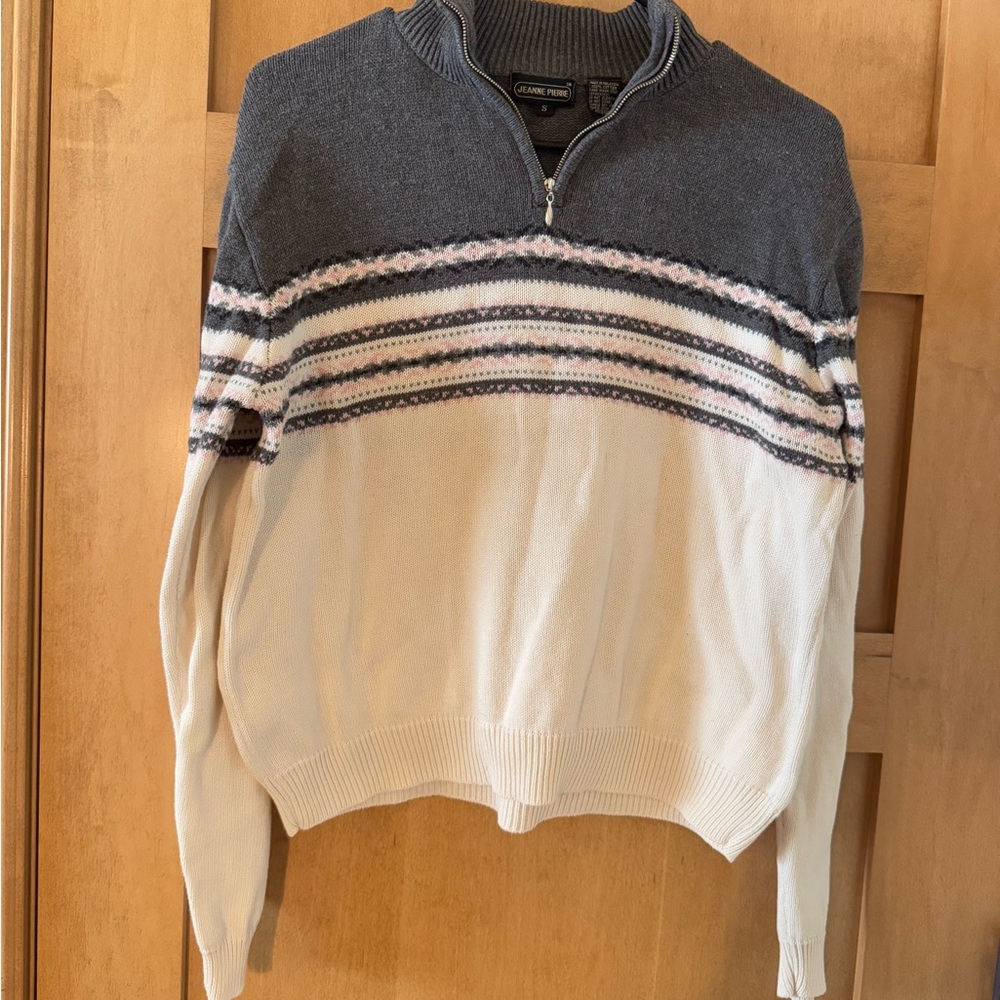 Vintage JEANNE PIERRE Fair Isle Sweater